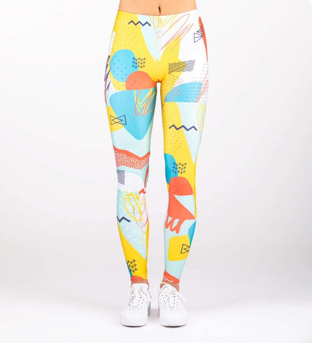 Geometric Splash Leggings