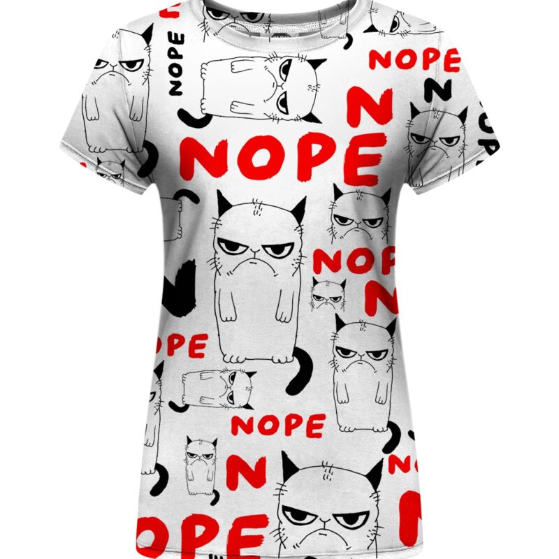 Grumpy Nope Womens t-shirt