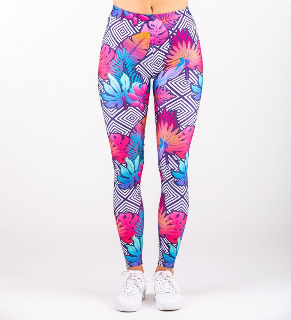 Hawaiian leaves Leggings