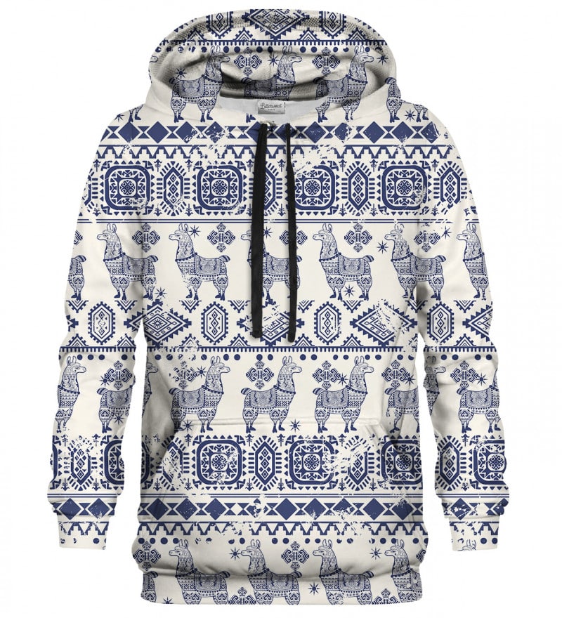 Lama Pattern Hoodie Lama Pattern Hoodie