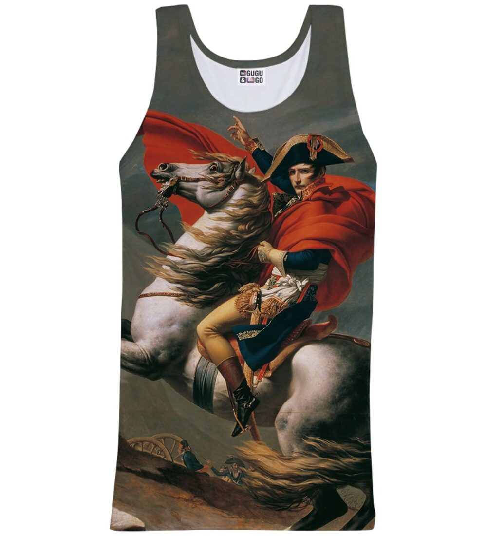 Napoleon Crossing the Alps tank-top