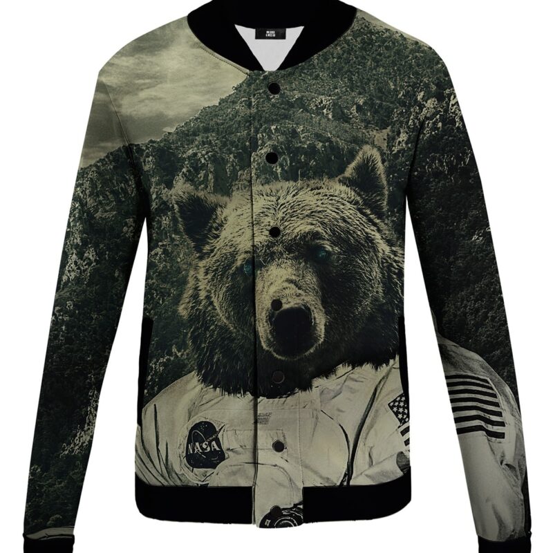 Nasa Bear Baseball Jacket