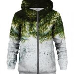 Palm Leaves Zip Hoodie