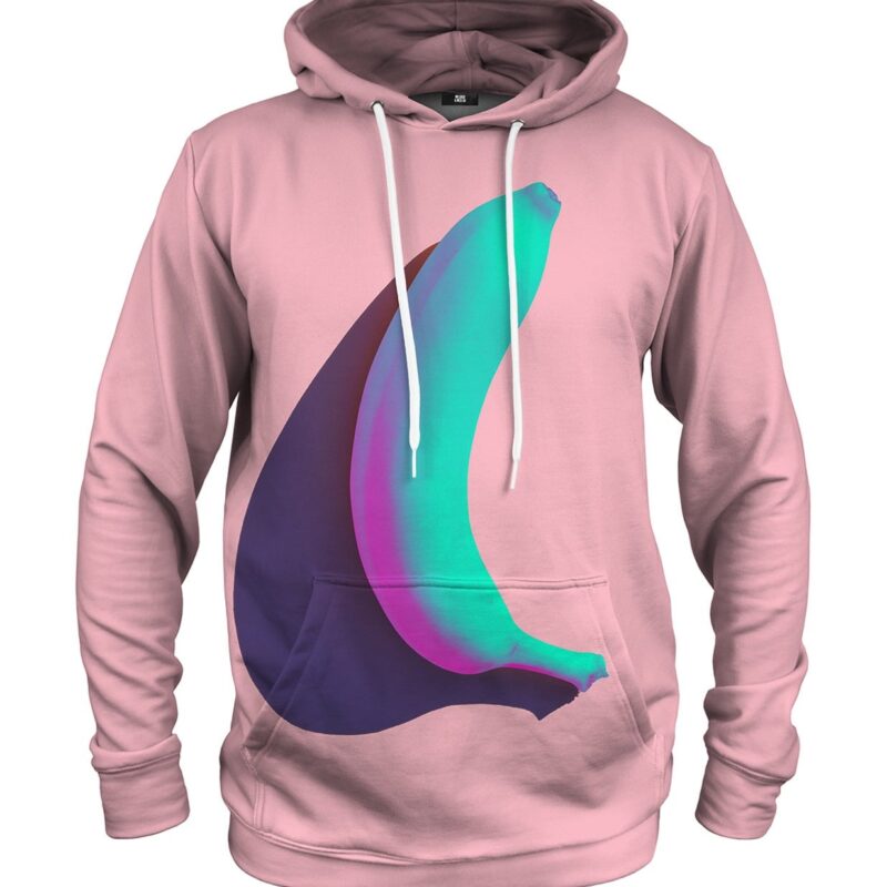 Pink Banana Hoodie Kangaroo