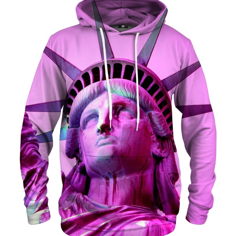 Pink Liberty kangaroo hoodie