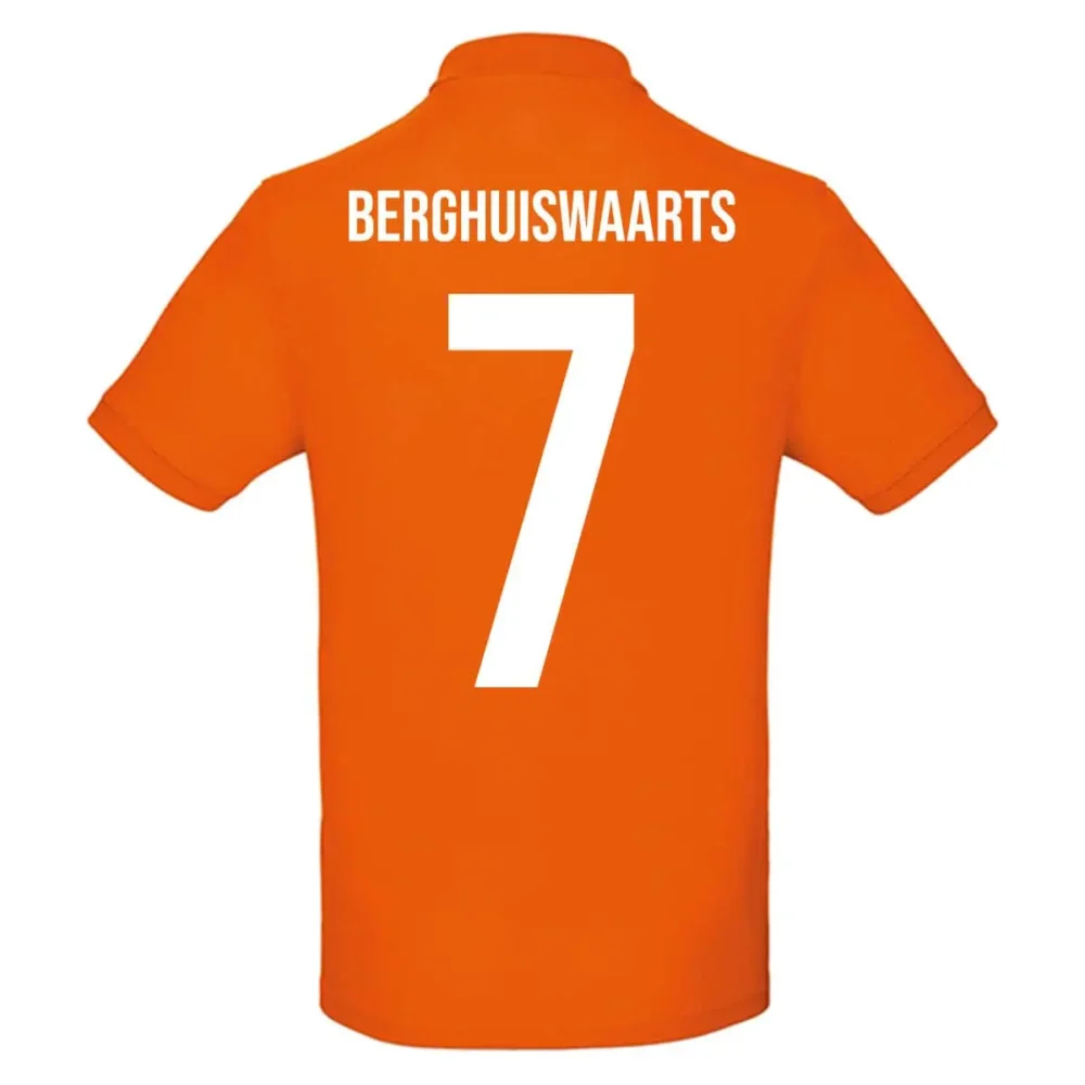 Oranje polo | Berghuiswaarts Berghuis polo
