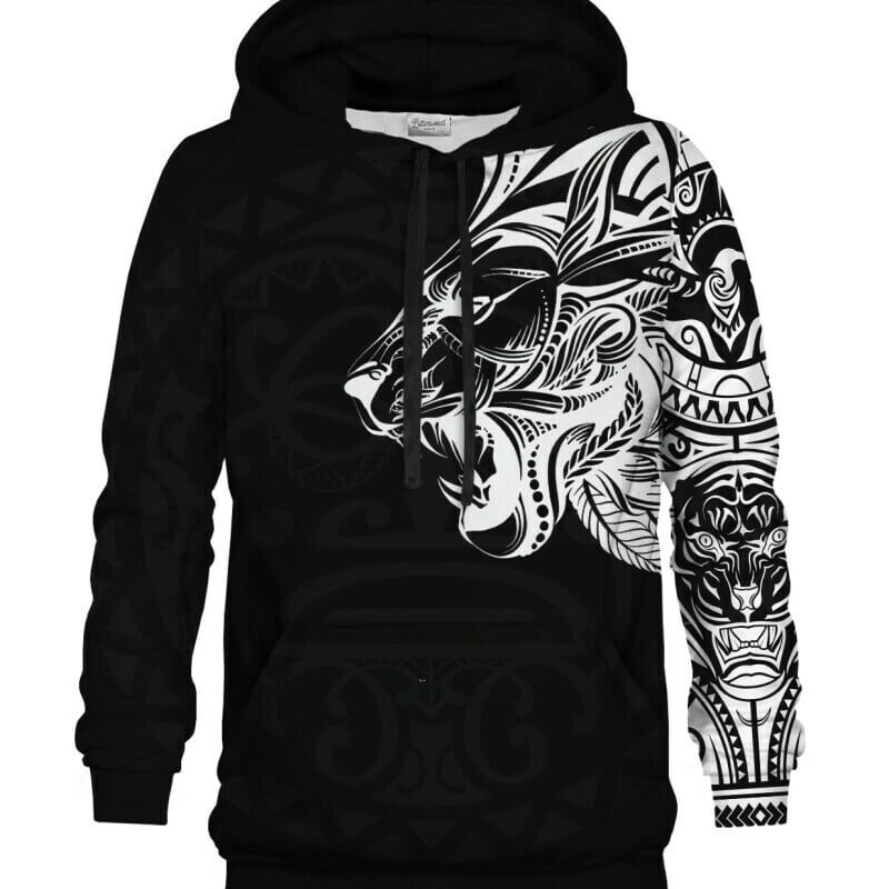 Polynesian Lion Black Hoodie