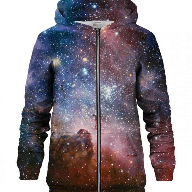 Purple Galaxy Zip Hoodie