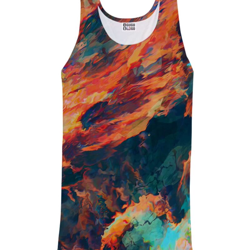 Sky is burning tank-top