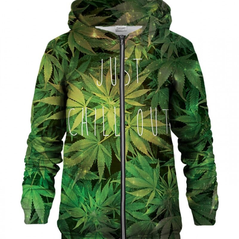 Weed Zip Hoodie