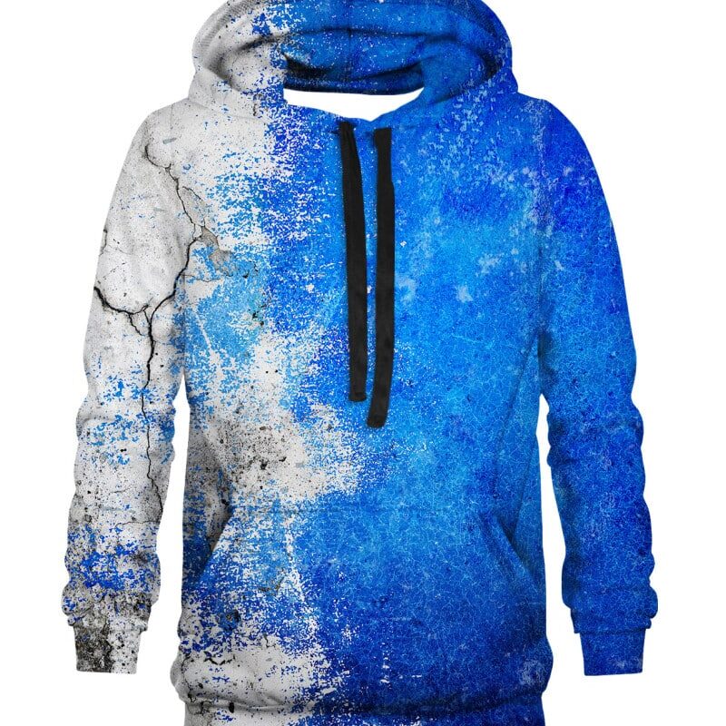 White and Blue Hoodie
