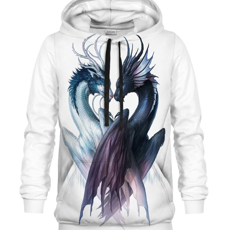 Yin and Yang Dragons Hoodie