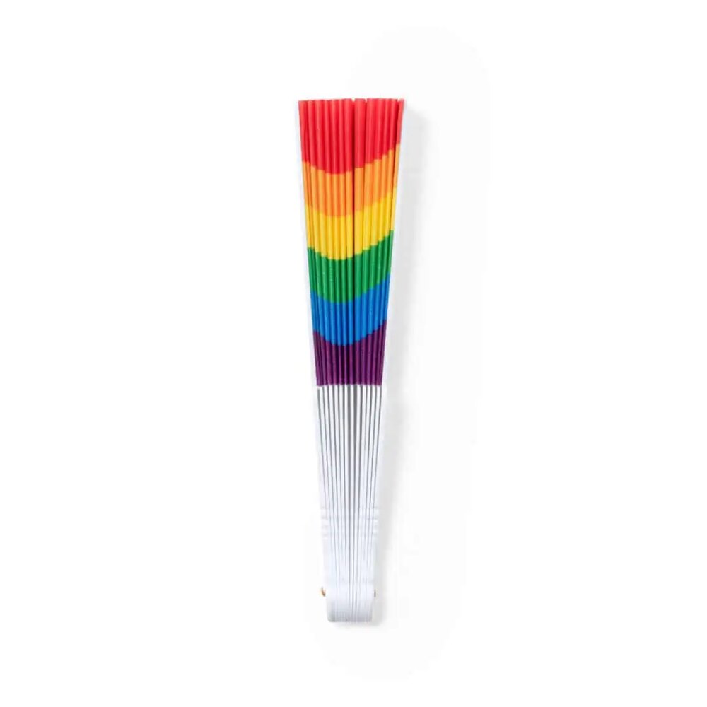 Festival handwaaier RPET regenboog pride vlag