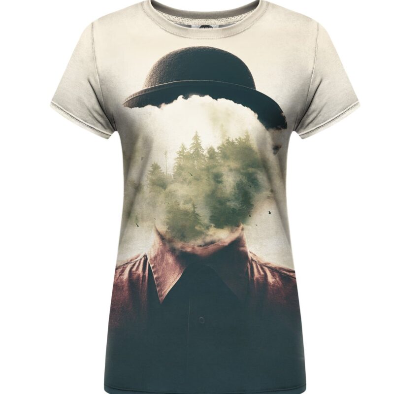 exposure face womens t-shirt