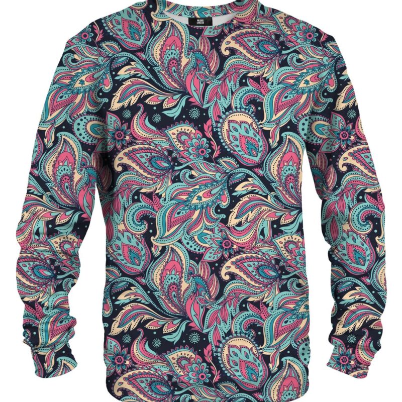 fractal pattern cotton sweater