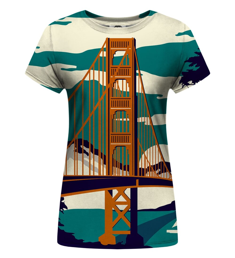 golden bridge womens t-shirt