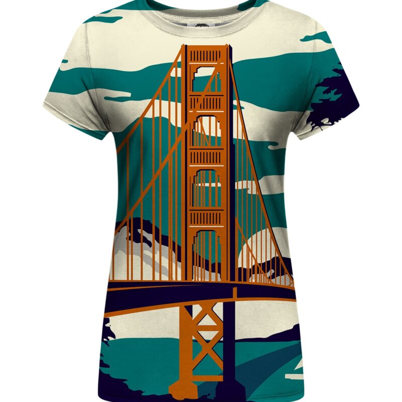 golden bridge womens t-shirt