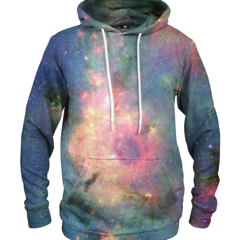 green nebula hoodie pullover