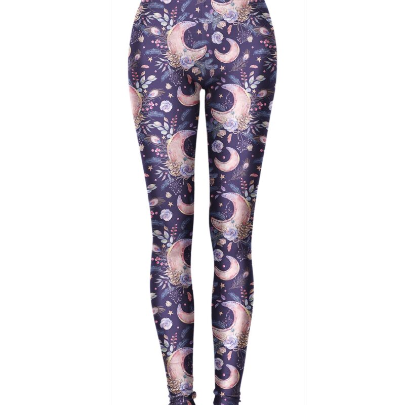 moon pattern leggings