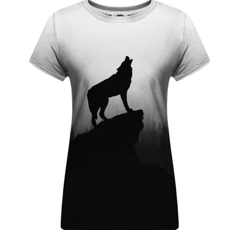 shadow of wolf womens t-shirt