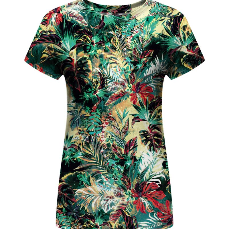 tropical jungle womens t-shirt