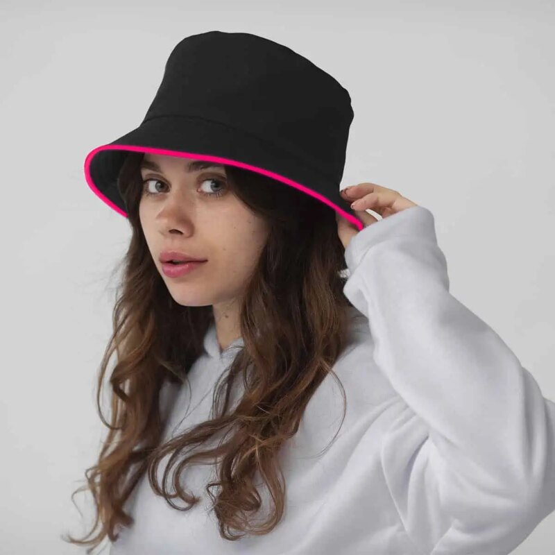 LED vissershoedje roze - Afbeelding 2