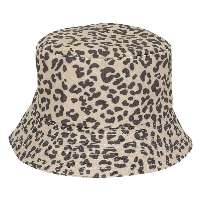 Sarlini Bucket hat panterprint bruin