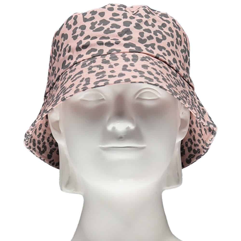 Sarlini Bucket hat panterprint roze