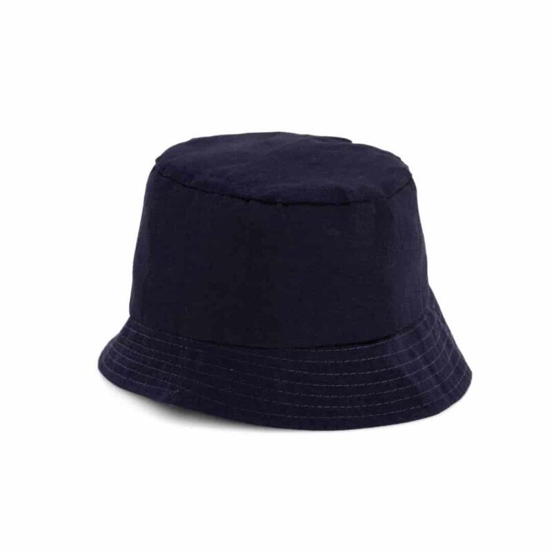 Bucket hat katoen donkerblauw