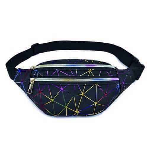 Fanny pack | Black rainbow