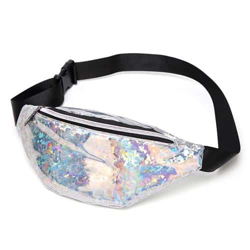 Fanny pack | Glanzend zilver