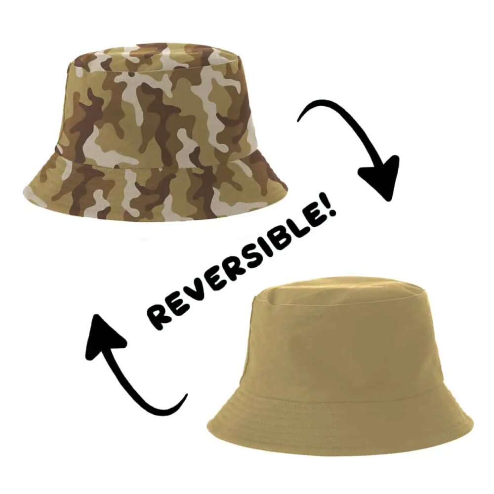 Yucka reversible vissershoedje camouflage – 58 cm