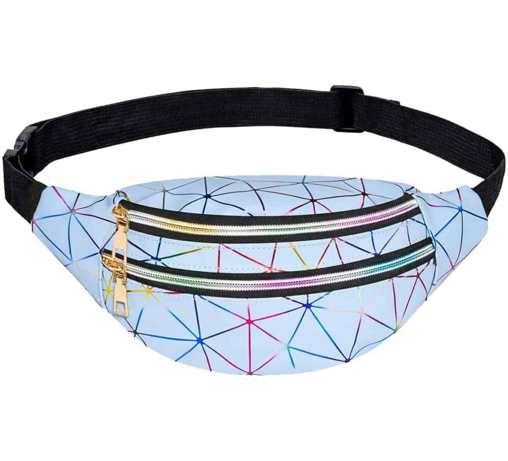 Fanny pack rainbow zilver/blauw Fanny pack rainbow zilver/blauw