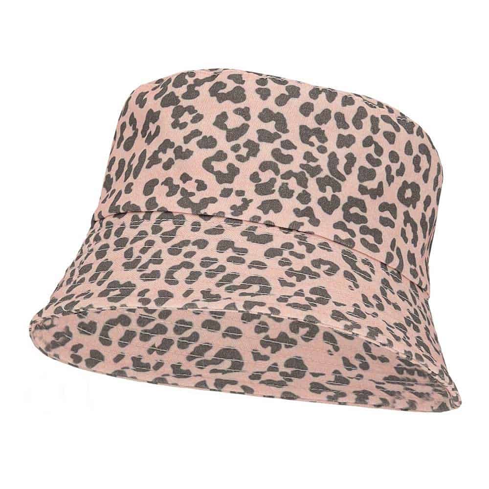 Sarlini Bucket hat panterprint roze