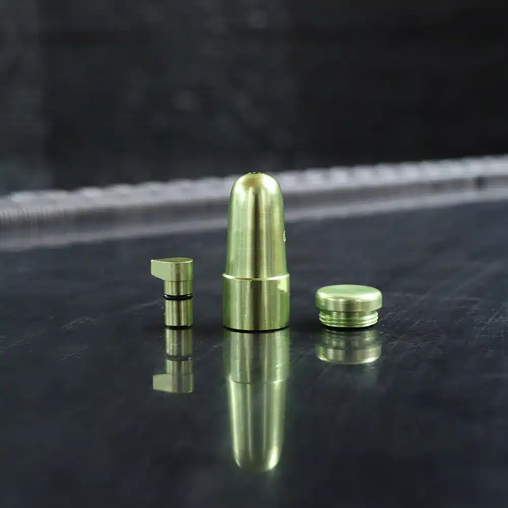 Mini bullet aluminium snuifbuisje