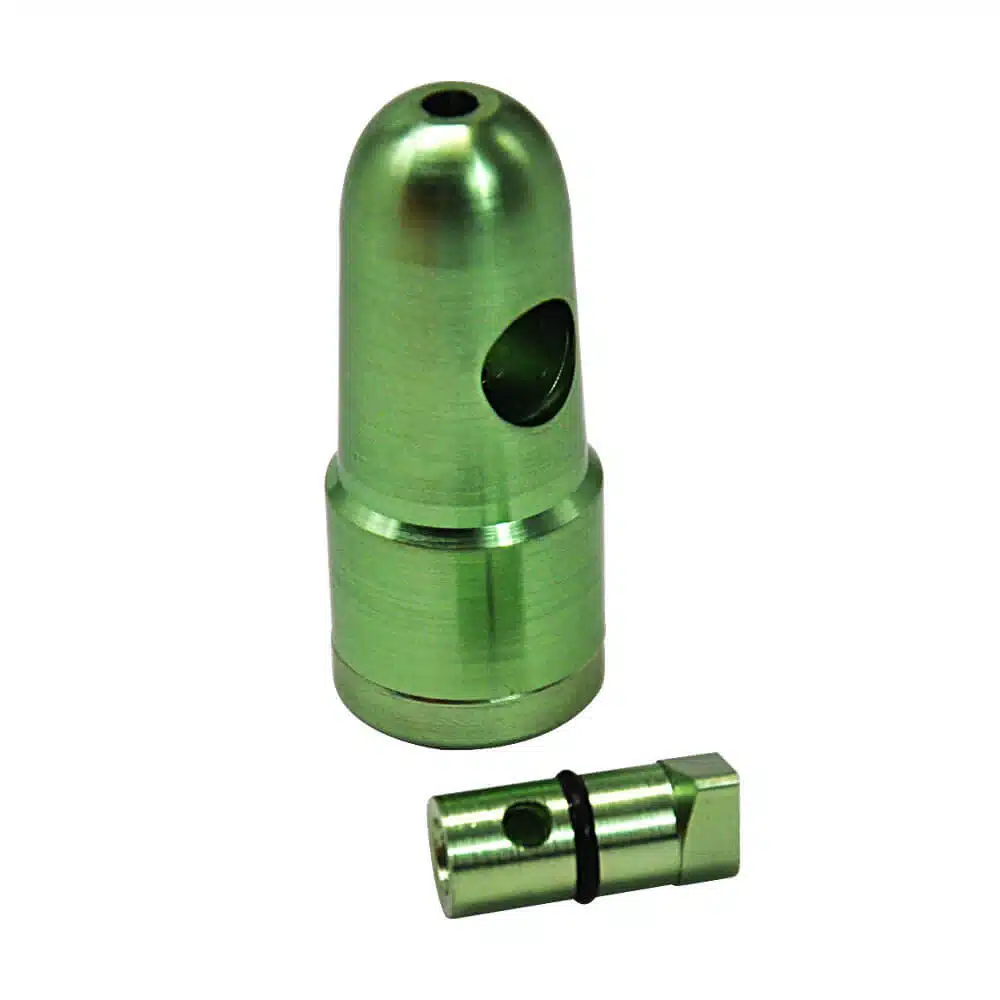 Mini bullet snuifbuisje groen