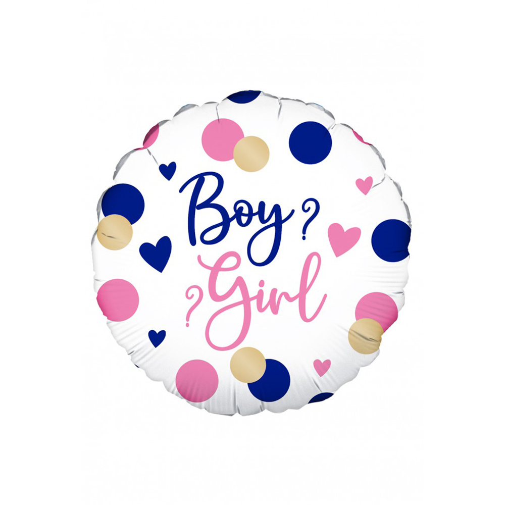 Folieballon gender reveal 45 cm