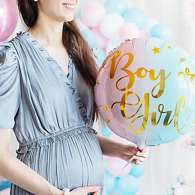 Folieballon Boy or Girl 35 cm