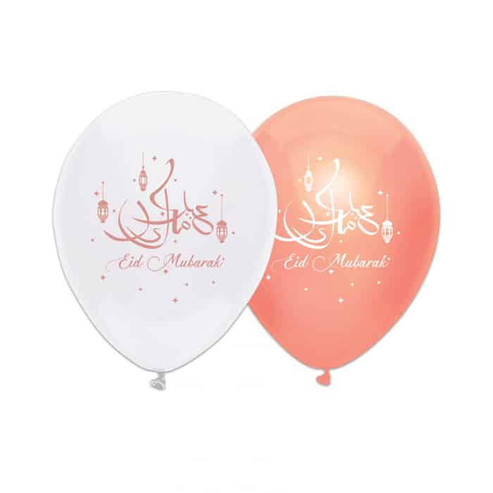 Ballonnen Eid Mubarak - Suikerfeest - Offerfeest 30 cm 6 stuks