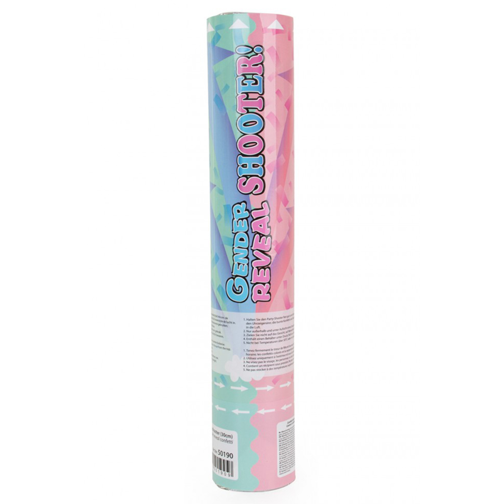 Confetti shooter gender reveal roze