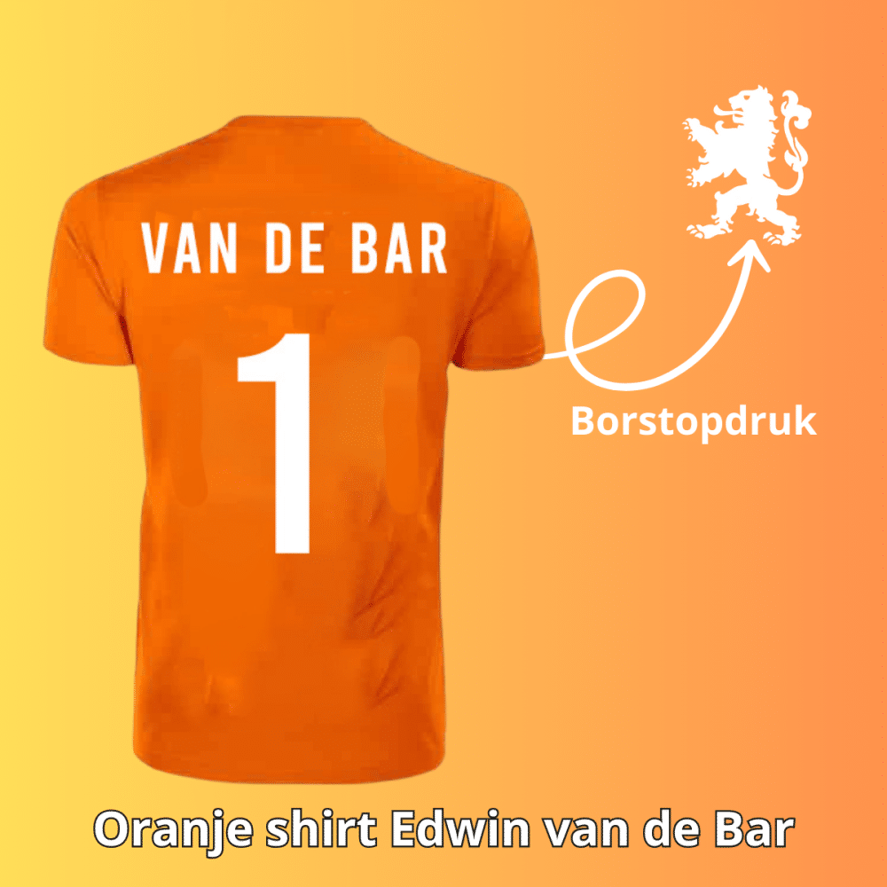 Oranje shirt | Edwin van de Bar