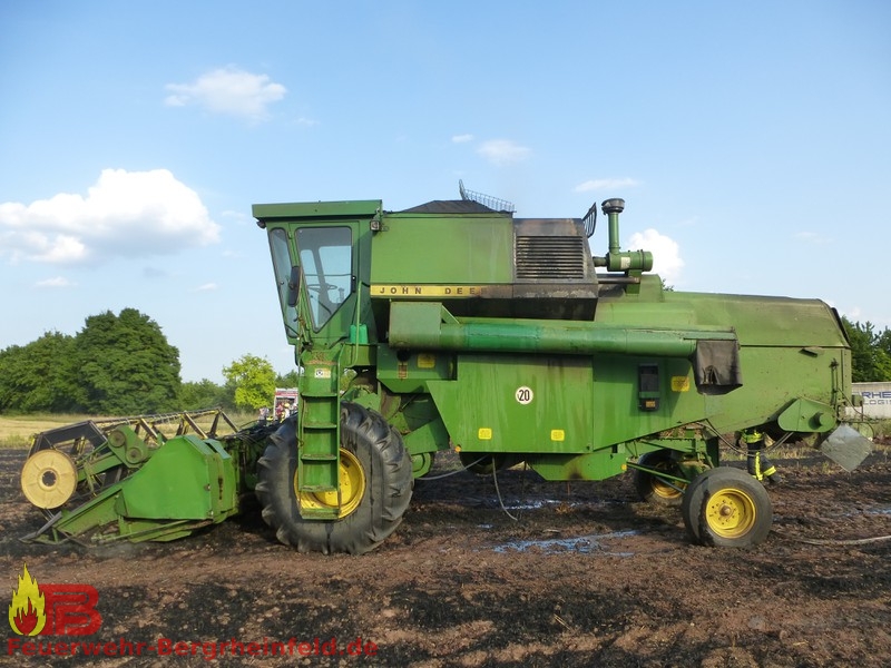 Brand landwirtschaftliche Maschine | Feuerwehr Bergrheinfeld