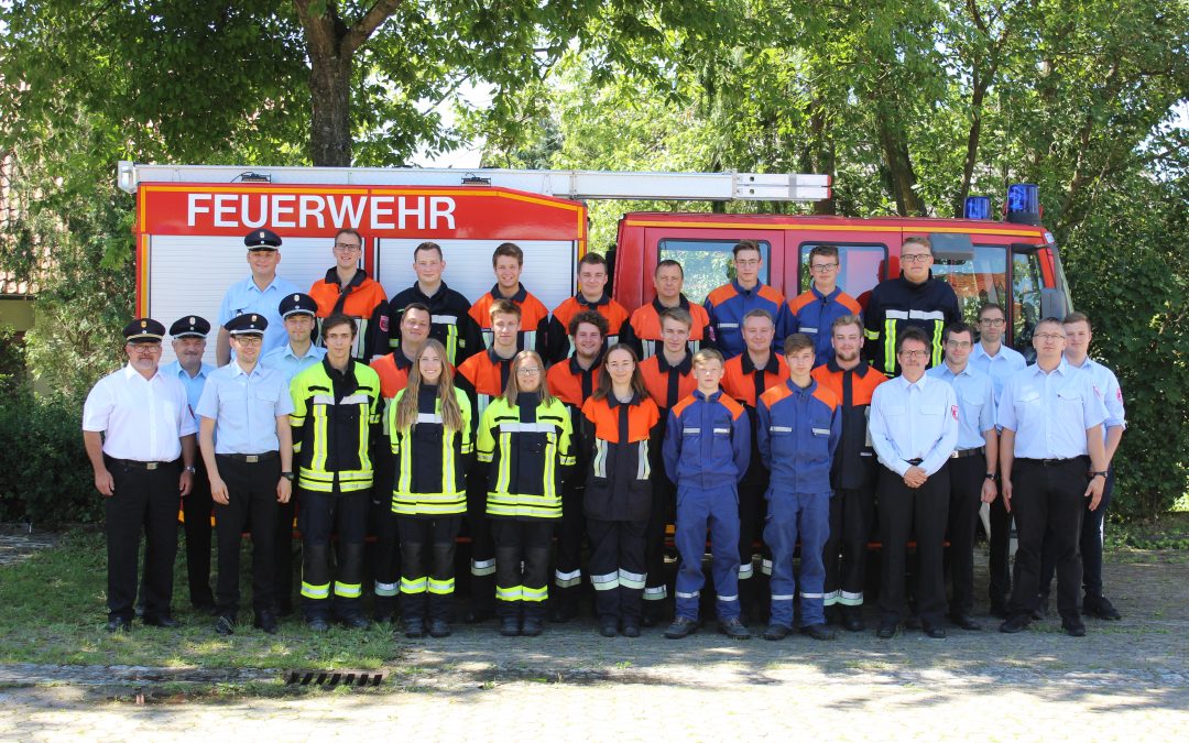 Prüfung zur modularen Truppmannausbildung in Bergrheinfeld