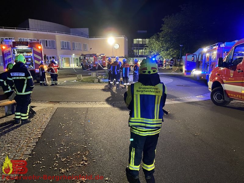 Zimmerbrand Bezirkskrankenhaus Schloss Werneck