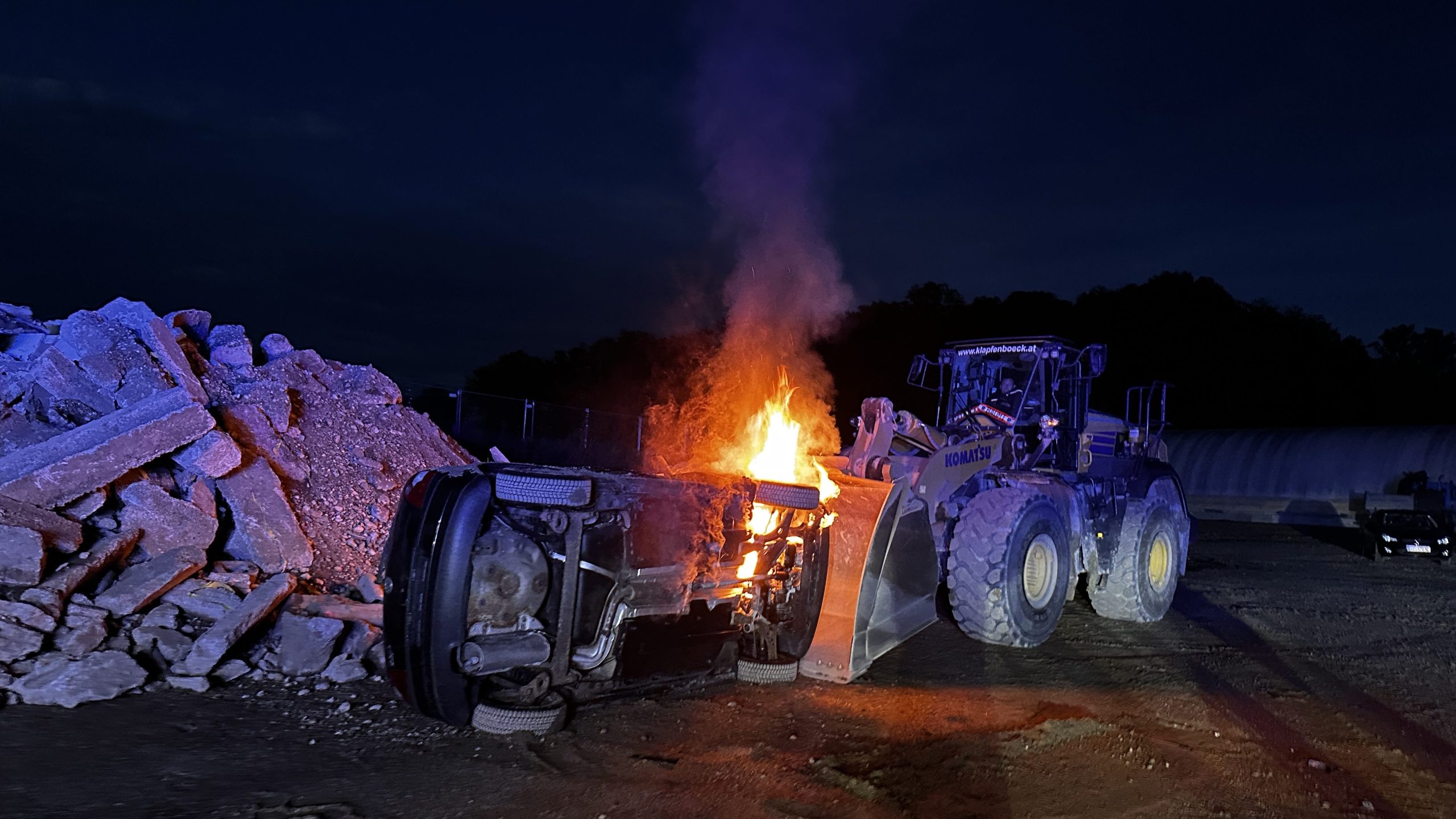 Monatsübung – Personenrettung Baumaschine