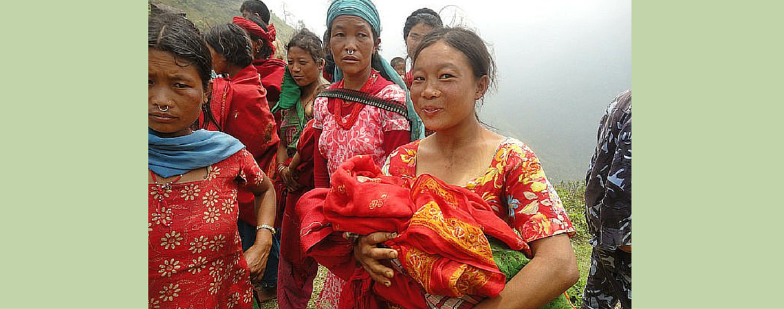 Fra ett av de jordskjelvrammede områdene i Nepal i 2015, 2015© FIAN International