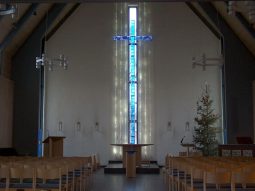 Fiberoptisk lys i kirke