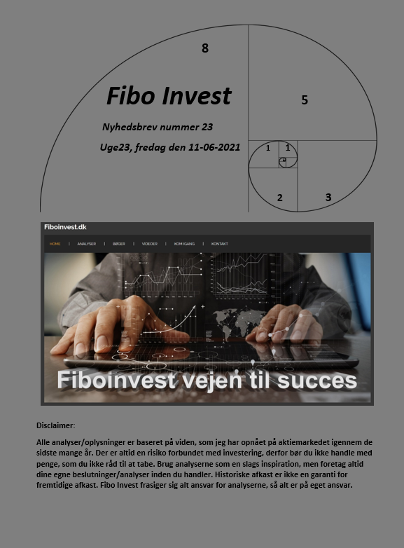 Nyhedsbrev nummer 23, uge 23, fredag den 11-06-2021