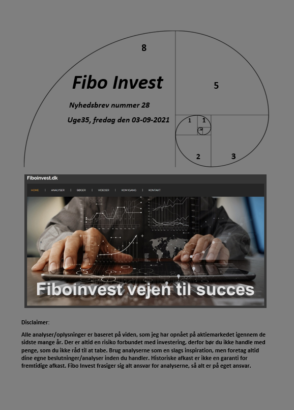 Nyhedsbrevet nummer 28, uge 35, fredag den 03-09-2021