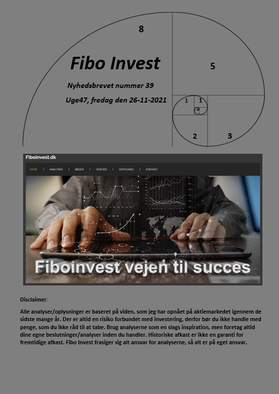 Nyhedsbrevet nummer 39, uge 47, fredag den 26-11-2021
